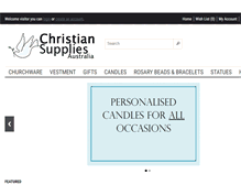 Tablet Screenshot of christiansuppliesaustralia.com.au